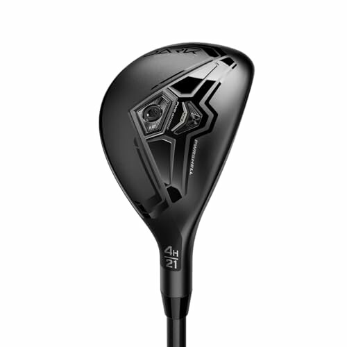 Black hybrid golf club with sleek design