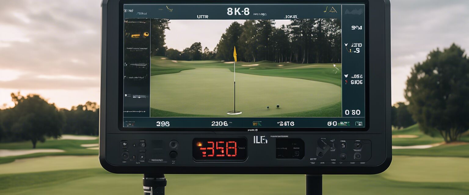 High-tech features of a golf launch monitor