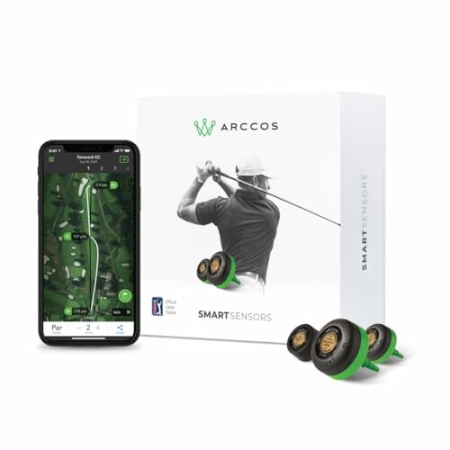 Golf smart sensors with phone app display and packaging